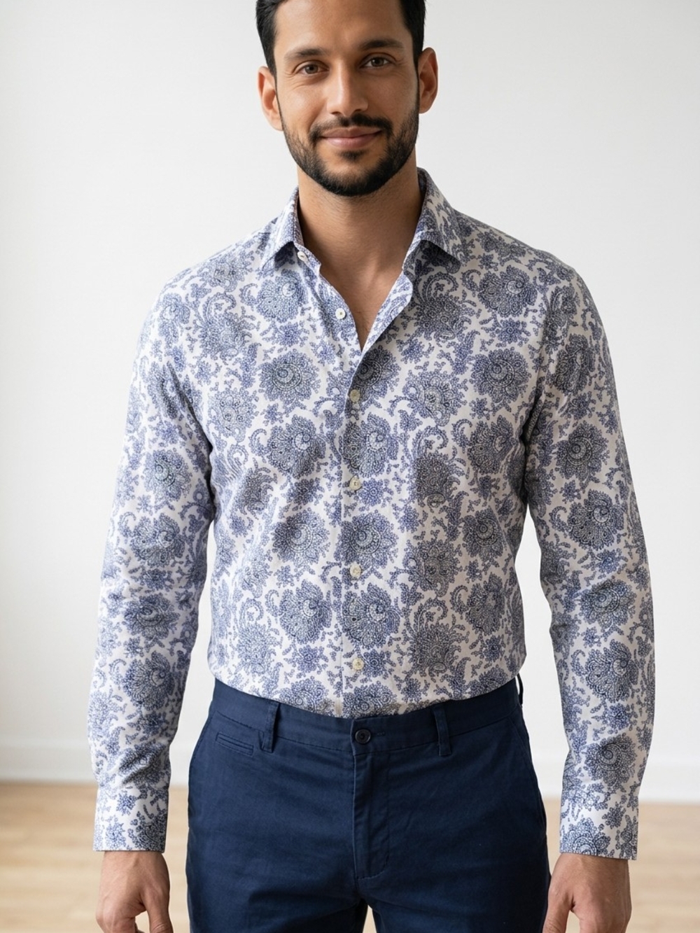 ETRO Made in Italy Paisley Dress Shirt